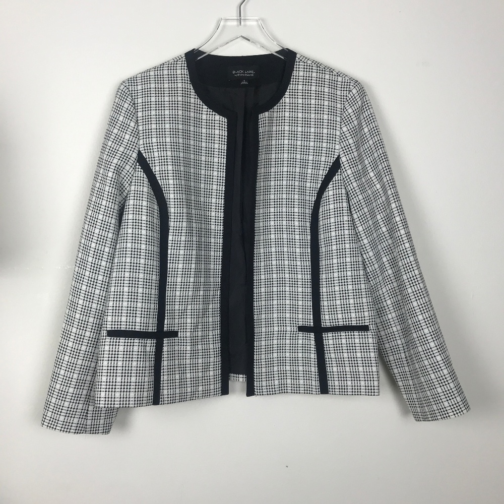 Black Label by Evan Picone| Plaid Blazer (16)